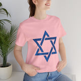Star Of David Emblem Unisex Heavy Cotton Tee Spiritual Cultural Heritage Symbol Timeless Jewish Identity Graphic Shirt Meaningful Gift Casual Everyday Wear