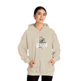 Bloom Stronger Floral Graphic Hoodie Comfortable Unisex Sweatshirt Motivational Streetwear Inspirational Empowerment Design for Self Growth Resilience Perfect Gift for Friends Birthdays Cozy Days Casual Wear