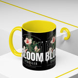 Accent Coffee Mug Bloom Stronger Floral Graphic Ceramic Cup 11oz 15oz Motivational Nature Inspired Aesthetic Drinkware Gift Streetwear Fashion Accessory