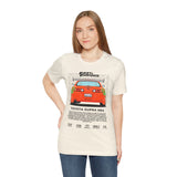 Legendary Orange Street Machine Rear View Unisex Heavy Cotton Tee Powerful JDM Inspired Car Art Graphic Shirt for Collectors and Gearheads