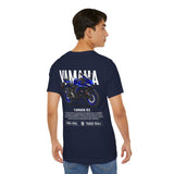 R3 Inspired Sport Motorcycle Art Unisex Heavy Cotton Tee Dynamic Streetwear Graphic for Riders and Moto Enthusiasts