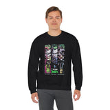 Comic Chaos Halftone Art Unisex Heavy Blend Crewneck Sweatshirt Bold Graphic Streetwear Pullover Premium Vintage Design Warm Cozy Fleece Everyday Wear Perfect Gift for Art Lovers and Urban Culture...