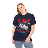 Money Motivation Hustler Mindset Graphic Print Unisex Heavy Cotton Tee Streetwear Power T Shirt