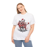 Legends On Court Unisex Heavy Cotton Tee Basketball Streetwear Graphic T Shirt Vibrant Athletic Art Design Perfect Gift For Sports Fans Players Gymwear Festivals And Urban Fashion Lovers