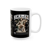 Hermes Greek Mythology Ceramic Coffee Mug Ancient God of Communication and Travel Greek Statue Graphic Cup
