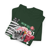 Freedom Hand Rose Graphic Unisex Heavy Cotton Tee Comfortable Streetwear T Shirt Motivational Bold Artistic Design Statement Piece Perfect Gift for Friends Empowerment Casual Wear