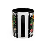 Heart Flower Accent Coffee Mug Bold Anatomical Heart Floral Design Motivational Ceramic Cup Empowering Symbol of Love Strength and Vitality Perfect Gift for Coffee Lovers Friends Birthdays Office Desk and Cozy Tea Moments