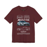 High Performance Silver Track Car Unisex Heavy Cotton Tee Bold Streetwear Racing Style Graphic Shirt Gift for Speed Lovers