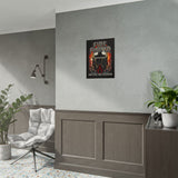 Firefighter Motivational Poster One Life One Decision Wall Art Tribute To Heroes Courage Quote Fire Rescue Design Home Decor Gift For Firefighters Gym Office Inspirational Wall Print