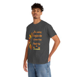 Ho’oponopono Sunflower Unisex T Shirt Healing Affirmation Tee Spiritual Gratitude Mindfulness Inspired Positive Energy Heavy Cotton Graphic Top