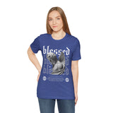 Blessed Angel Statue Graphic Unisex Jersey Short Sleeve Tee Gothic Streetwear Aesthetic Spiritual Bold Artistic Fashion T Shirt