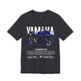 R3 Inspired Sport Motorcycle Art Unisex Heavy Cotton Tee Dynamic Streetwear Graphic for Riders and Moto Enthusiasts
