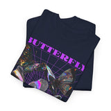 Butterfly Holographic Graphic Black Unisex Heavy Cotton bT Shirt Where Elegance Takes Flight Aesthetic Trendy Streetwear Fashion Outfit