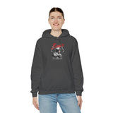 Brave Warrior Roman Gladiator Graphic Print Unisex Heavy Blend Hooded Sweatshirt Bold Motivational Streetwear Hoodie
