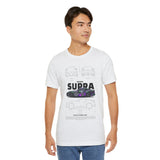 Graffiti Street Art A90 Tuner Car Graphic Unisex Heavy Cotton Tee for Drift Fans Performance Lovers and Urban Streetwear Style