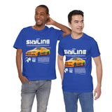 JDM Street Racing Legend Skyline R34 Inspired Supra MK4 Style Unisex Graphic Tee Japanese Drift Car Culture Motorsport Streetwear Shirt