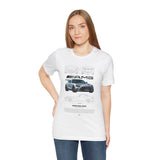 Silver Performance Coupe Front View Art Unisex Tee Luxury Speed Streetwear Automotive Graphic Shirt