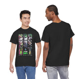 Three Chaos Faces Graphic T Shirt Dark Clown Villain Comic Style Streetwear Unisex Oversized Aesthetic Statement Tee