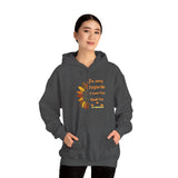 Unisex Ho’oponopono Sunflower Hoodie Heavy Blend Pullover Sweatshirt Healing Affirmation Spiritual Gratitude Mindfulness Positive Energy Streetwear