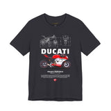 Italian Superbike Panigale Style Racing Motorcycle Graphic Unisex Heavy Cotton Tee Premium Streetwear T Shirt for Riders Bikers Enthusiasts and Everyday Wear