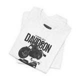 Harley Davidson Fat Bob Inspired Cruiser Motorcycle Graphic Unisex Heavy Cotton Tee Premium Biker Streetwear T Shirt for Riders Enthusiasts Everyday Wear