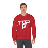 TopG Graphic Unisex Heavy Blend Crewneck Sweatshirt Black Motivational Hustler Streetwear Fitness Entrepreneur Alpha Mindset Pullover