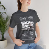 Futuristic Retro Sci Fi Time Travel Car Blueprint Art Unisex Heavy Cotton Tee Premium Streetwear For Vintage Car Lovers Collectors And Enthusiasts