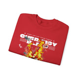 Currency Blaze Burning Money Graphic Unisex Heavy Blend Crewneck Sweatshirt Bold Streetwear Flame Cash Statement Urban Pullover