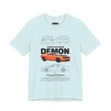 Firestorm Muscle Car Blueprint Design Unisex Heavy Cotton Tee Powerful Retro Performance Art Shirt for Streetwear Lovers & Collectors