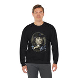 Break Bread Halftone Art Unisex Heavy Blend Crewneck Sweatshirt Bold Urban Streetwear Graphic Pullover Premium Hustle Design Cozy Warm Everyday Wear for Confident Men Women Stylish Gift Idea