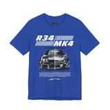 Dual Turbo Street Machine Graphic Unisex Heavy Cotton Tee High Performance Racing Car Split Design Shirt for Speed Lovers