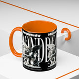 Heavenly Bond Accent Coffee Mug 11oz 15oz Angel And Lion Statue Spiritual Artistic Graphic Ceramic Cup Bold Motivational Streetwear Inspired Fashion Drinkware