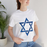 Star Of David Emblem Unisex Heavy Cotton Tee Spiritual Cultural Heritage Symbol Timeless Jewish Identity Graphic Shirt Meaningful Gift Casual Everyday Wear