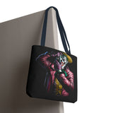 Snapshot of Madness Art Eco Tote Bag Dark Comic Neon Design Premium Canvas Reusable Shopping Bag Streetwear Lifestyle Accessory for Creative Thinkers Artists and Urban Dreamers