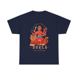 Goddess The Mother Durga T Shirt Divine Shakti Devi Maa Graphic Tee Navratri Durga Puja Festival Wear Hindu Spiritual Devotional Unisex Cotton Casual Streetwear Gift For Devotees