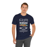 Nissan 240Z Illustrated Tee Donut Drift Car Inspired Graphic T Shirt Street Racing Art Tee JDM Style Automotive Streetwear Unisex Shirt for Car Lovers Drift Fans Racing Culture Outfit