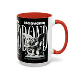 Heavenly Bond Accent Coffee Mug 11oz 15oz Angel And Lion Statue Spiritual Artistic Graphic Ceramic Cup Bold Motivational Streetwear Inspired Fashion Drinkware