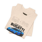 Blue Hypercar Artwork Unisex Heavy Cotton Tee High Speed Performance Inspired Streetwear Graphic Shirt For Car Enthusiasts And Automotive Art Collectors