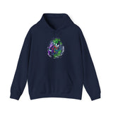 Symbiotic Madness Unisex Hoodie Bold Gothic Streetwear Dark Psychological Art Design Cozy Heavy Blend Sweatshirt for Visionaries, Creators, and Fearless Souls
