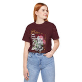Blessed Praying Hands Floral Christian Graphic Unisex Jersey Short Sleeve Tee Faith Inspired Religious Streetwear Bold Motivational T Shirt