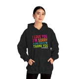 Ho’oponopono Hoodie Heavy Blend Pullover Unisex Sweatshirt Healing Affirmation Spiritual Gratitude Mindfulness Positive Energy Streetwear