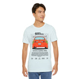 Legendary Orange Street Machine Rear View Unisex Heavy Cotton Tee Powerful JDM Inspired Car Art Graphic Shirt for Collectors and Gearheads