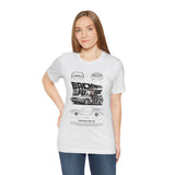 Futuristic Retro Sci Fi Time Travel Car Blueprint Art Unisex Heavy Cotton Tee Premium Streetwear For Vintage Car Lovers Collectors And Enthusiasts