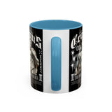 Cronus The Dark Sovereign Accent Coffee Mug 11oz 15oz Greek Mythology Statue Graphic Gothic Streetwear Bold Artistic Ceramic Cup