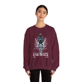 Existence Dystopian Society Cyborg Unisex Heavy Blend Crewneck Sweatshirt Futuristic Sci Fi Robotic Graphic Cyberpunk Streetwear Pullover