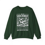 Feel The Shockwave Horizon Force Airplane Graphic Unisex Heavy Blend Crewneck Sweatshirt Aviation Military Streetwear Pullover