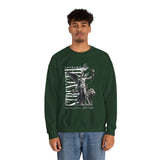 Inspire Strength Ignite Courage Unisex Crewneck Sweatshirt Premium Motivational Streetwear Bold Statue Graphic