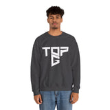 TopG Graphic Unisex Heavy Blend Crewneck Sweatshirt Black Motivational Hustler Streetwear Fitness Entrepreneur Alpha Mindset Pullover