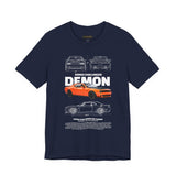 Firestorm Muscle Car Blueprint Design Unisex Heavy Cotton Tee Powerful Retro Performance Art Shirt for Streetwear Lovers & Collectors
