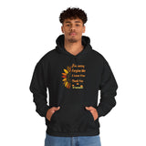 Ho’oponopono Sunflower Unisex Hoodie Heavy Blend Pullover Sweatshirt Healing Affirmation Spiritual Gratitude Mindfulness Positive Energy Streetwear